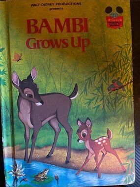 DISNEY Walt Disney Disney’s CLASSIC Vintage 70s 1970s BEAU Bambi Grows Up Book
